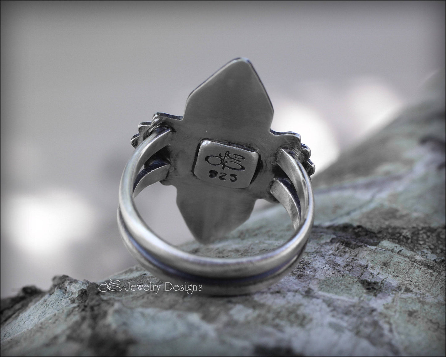 Size 5.5 - Boho Sterling Silver Opal Ring - LE Jewelry Designs