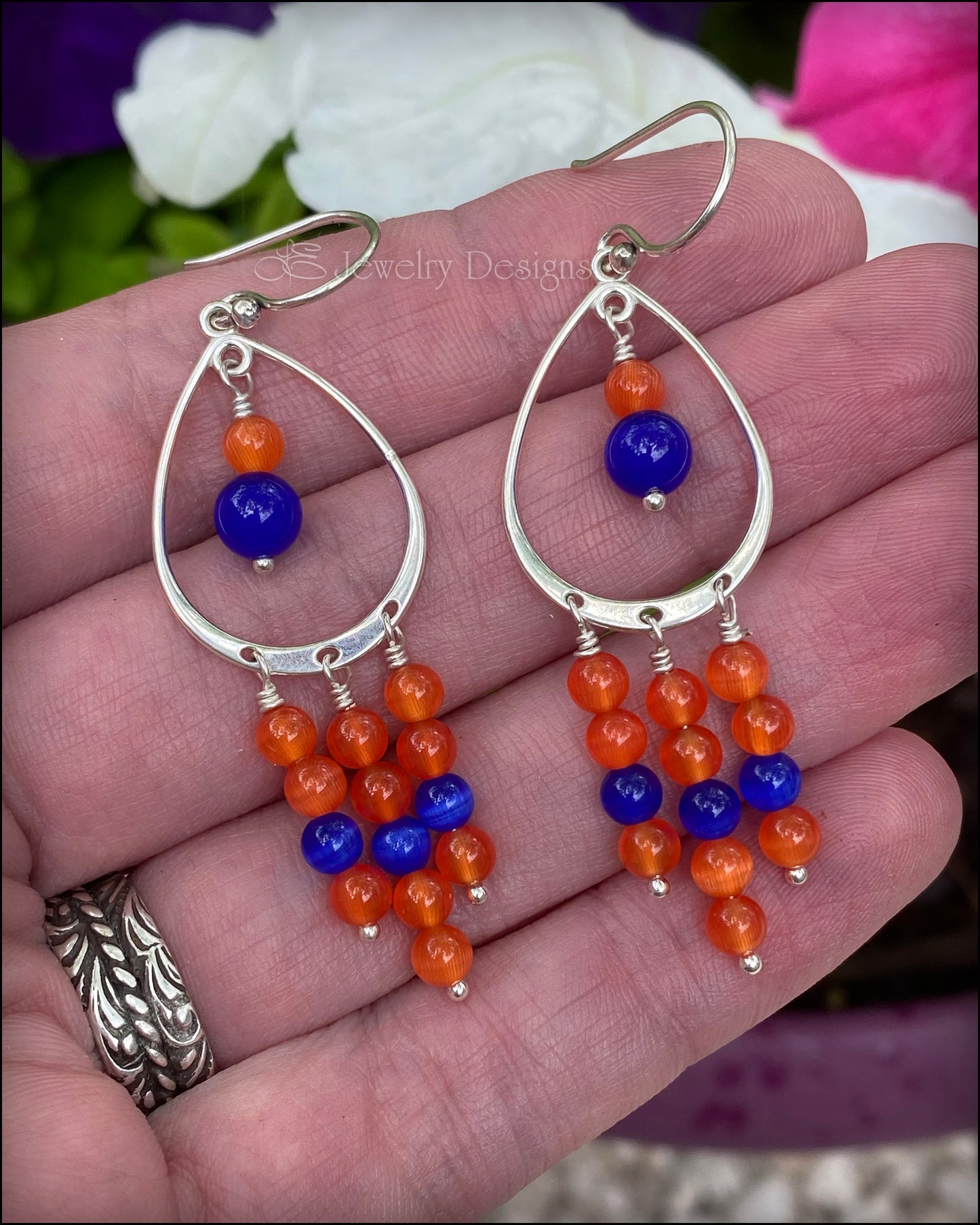 Sterling Silver Astros Chandelier Earrings - LE Jewelry Designs