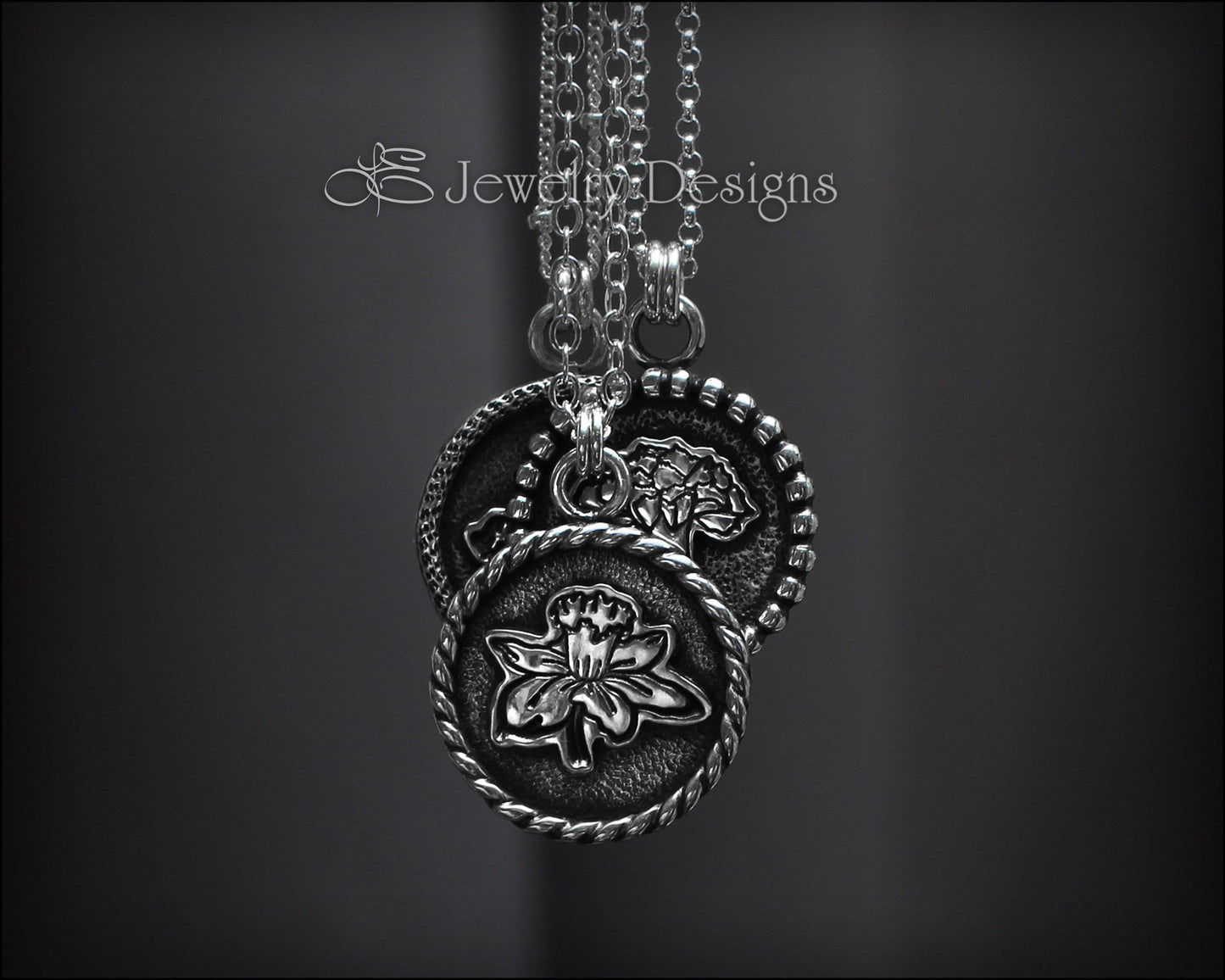 Artisan Birth Month Flower Necklace - LE Jewelry Designs