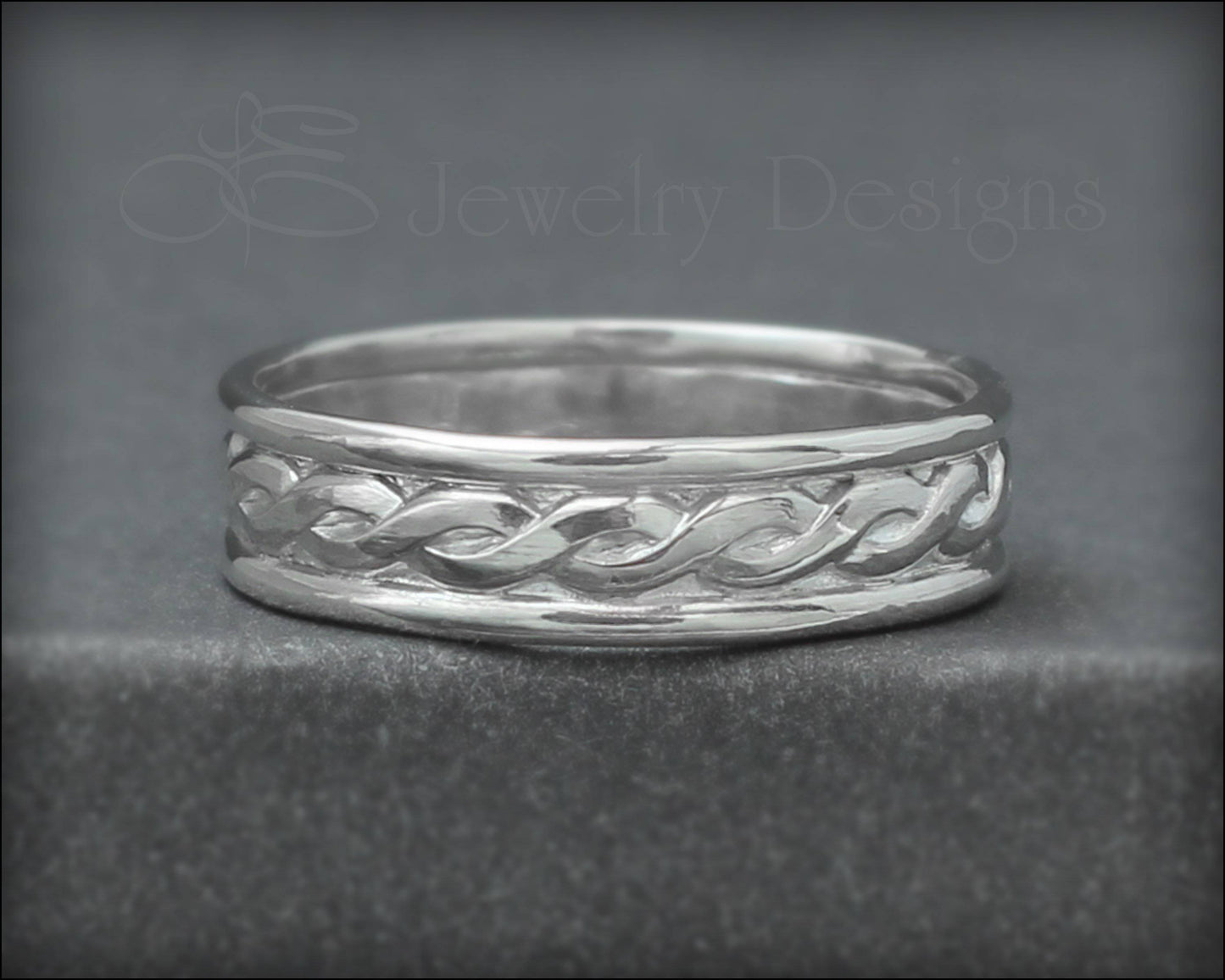 Sterling Braided Twist Band - LE Jewelry Designs