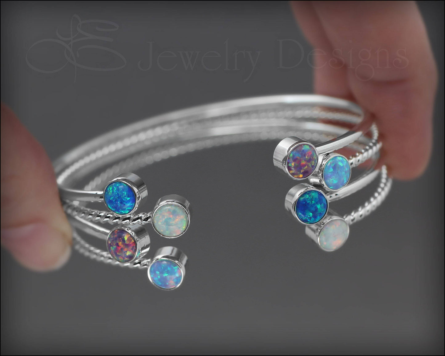 Dual Birthstone or Opal Bracelet - LE Jewelry Designs