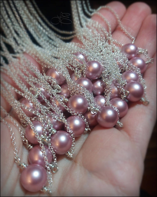 Single Pearl Necklace - (choose your color) - LE Jewelry Designs
