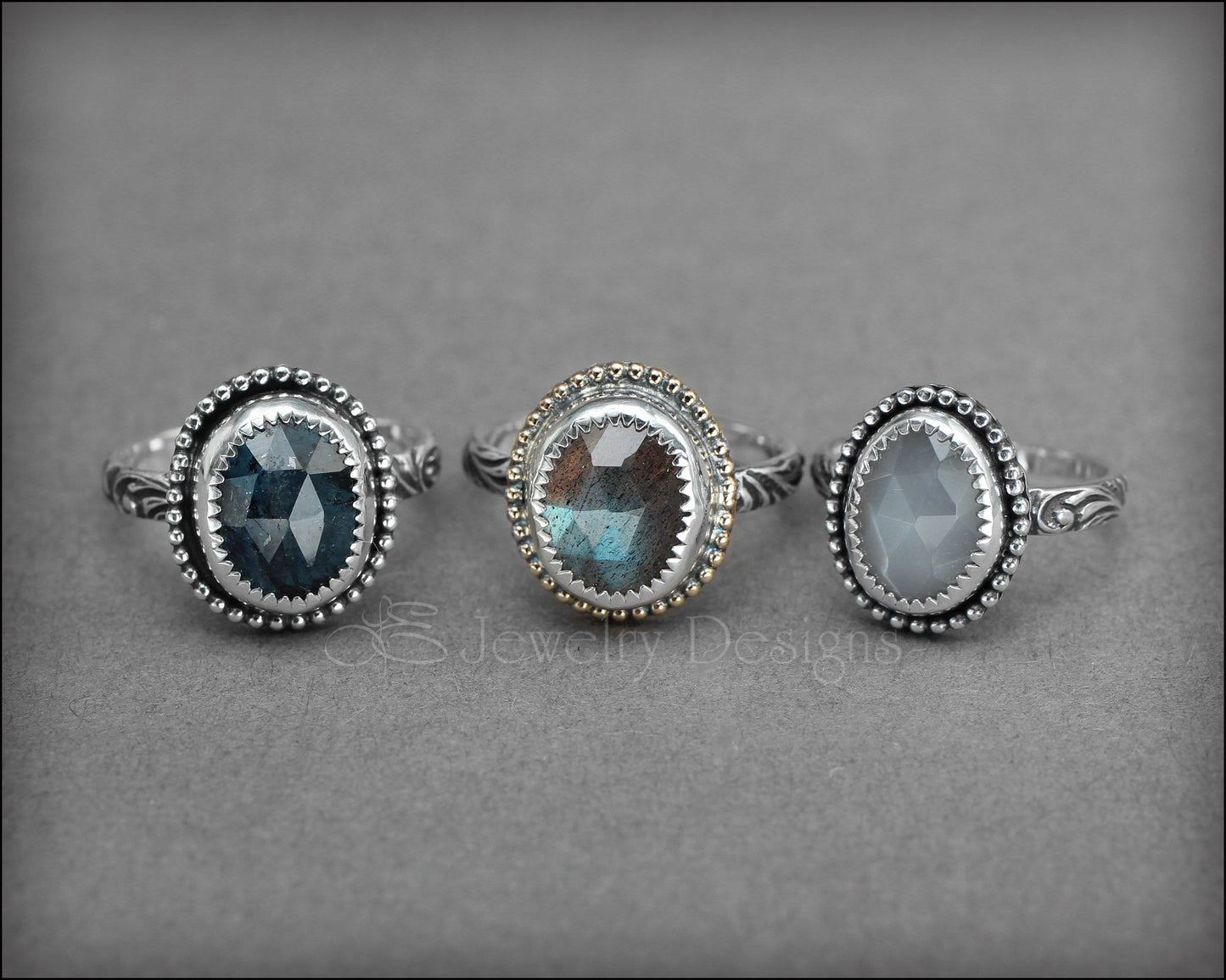 Rose Cut Gemstone Ring - (choose your stone) - LE Jewelry Designs