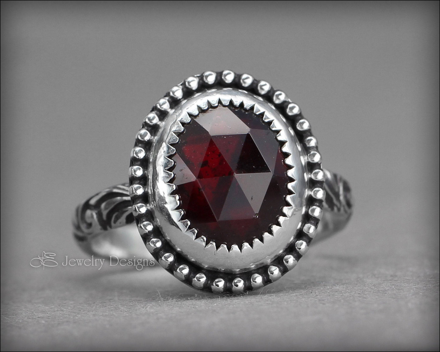 Rose Cut Gemstone Ring - (choose your stone) - LE Jewelry Designs