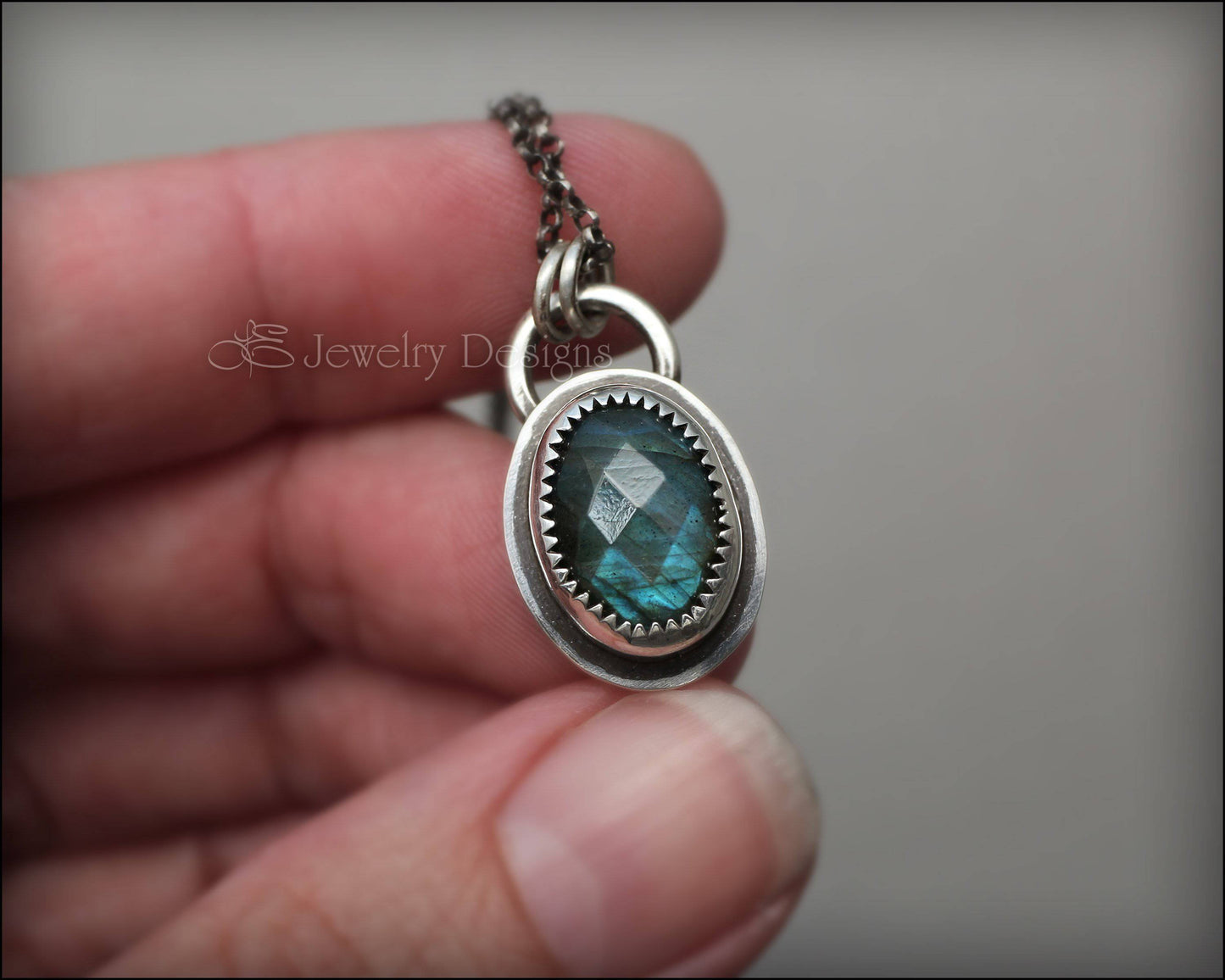 Rose Cut Labradorite Artisan Necklace - LE Jewelry Designs