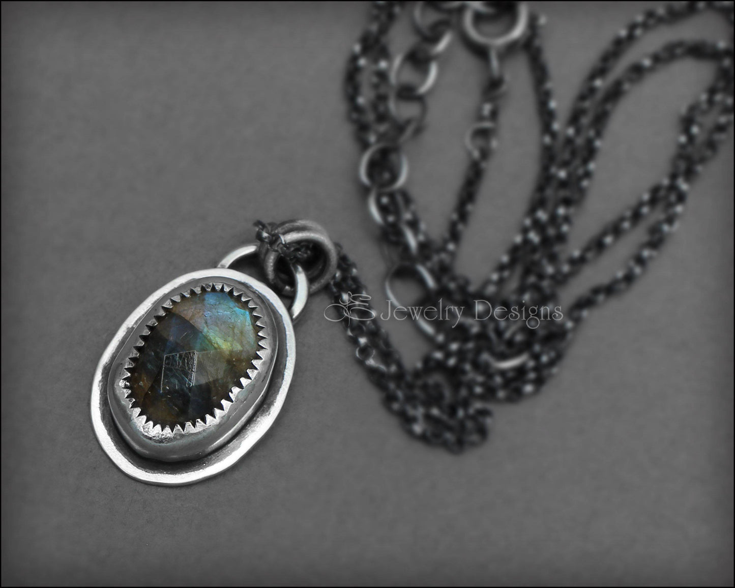 Rose Cut Labradorite Artisan Necklace - LE Jewelry Designs