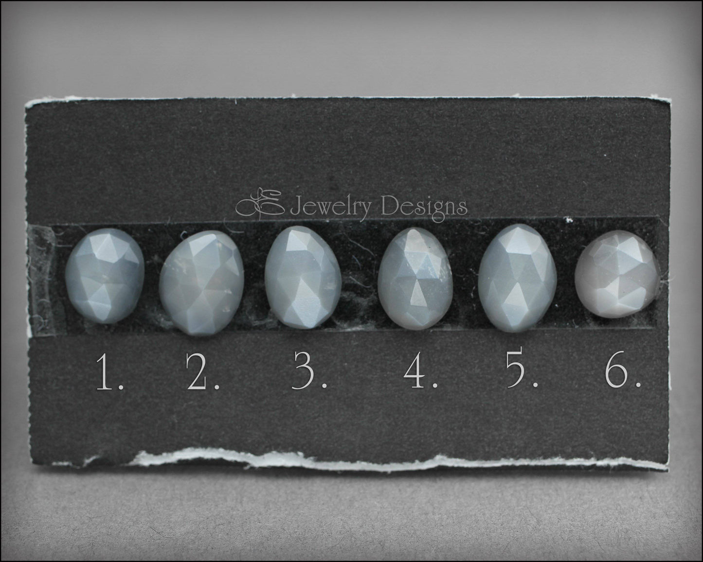 Grey Rose Cut Moonstone Ring - LE Jewelry Designs