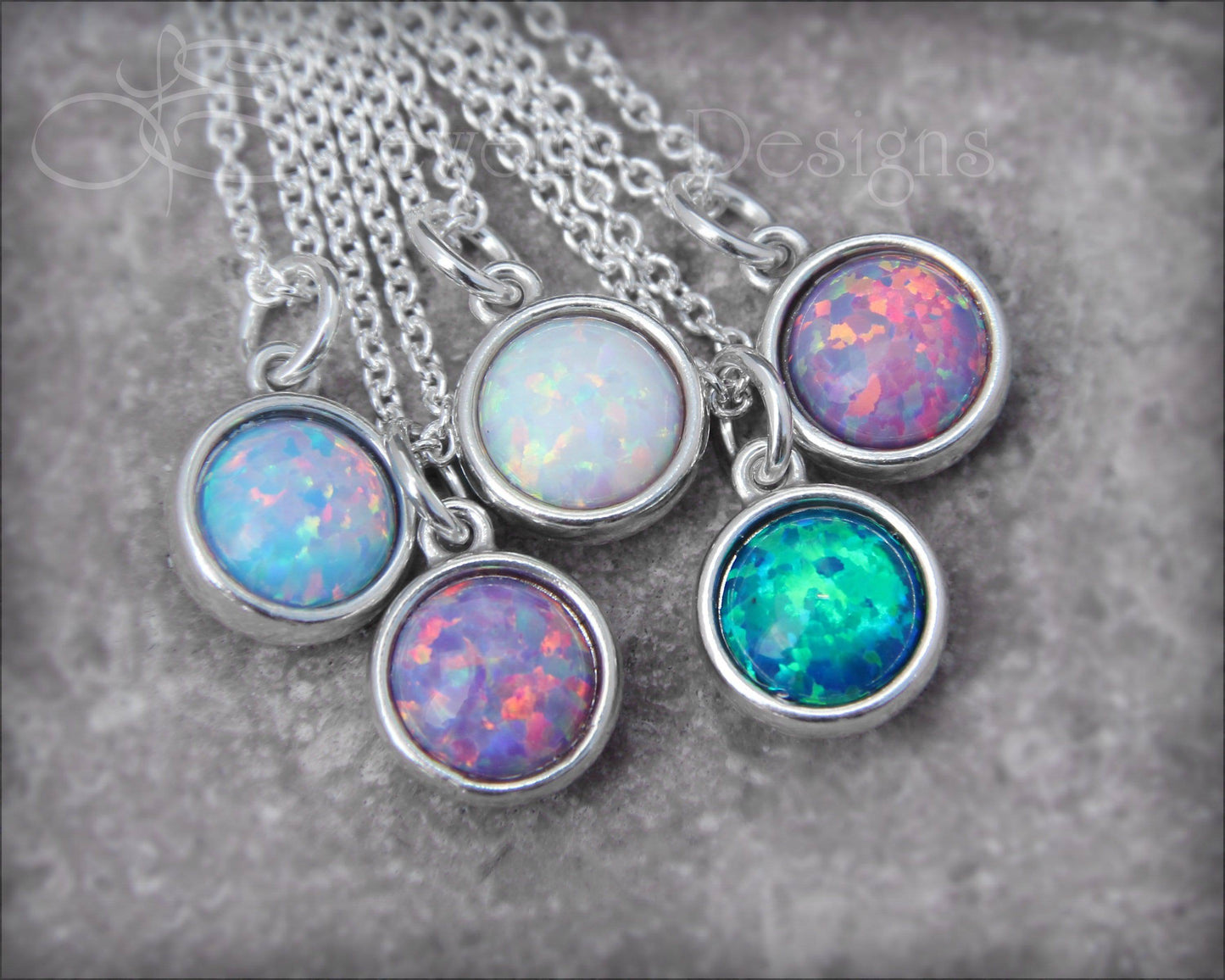 Reversible Opal Necklace (choose 2 colors) - LE Jewelry Designs