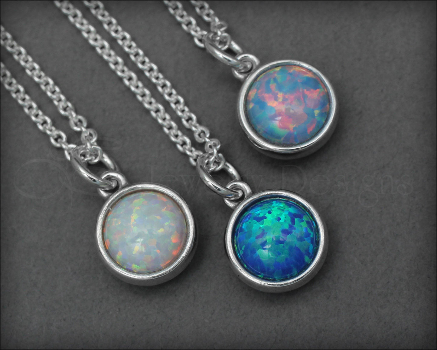 Reversible Opal Necklace (choose 2 colors) - LE Jewelry Designs