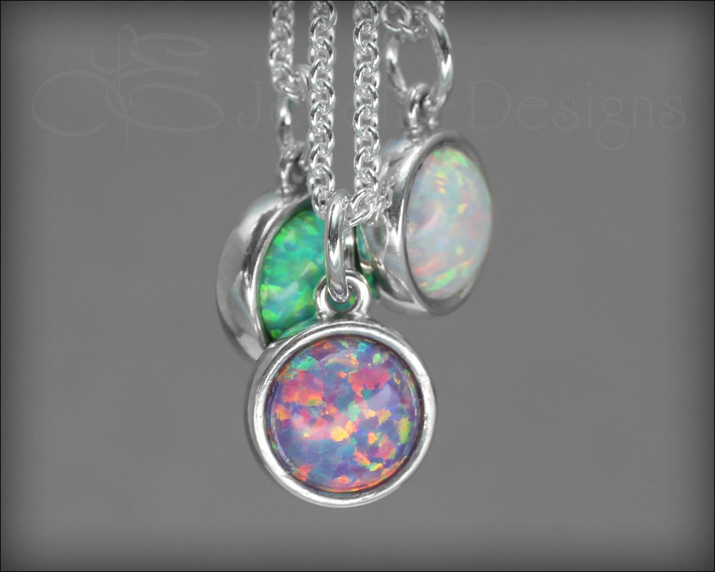 Reversible Opal Necklace (choose 2 colors) - LE Jewelry Designs