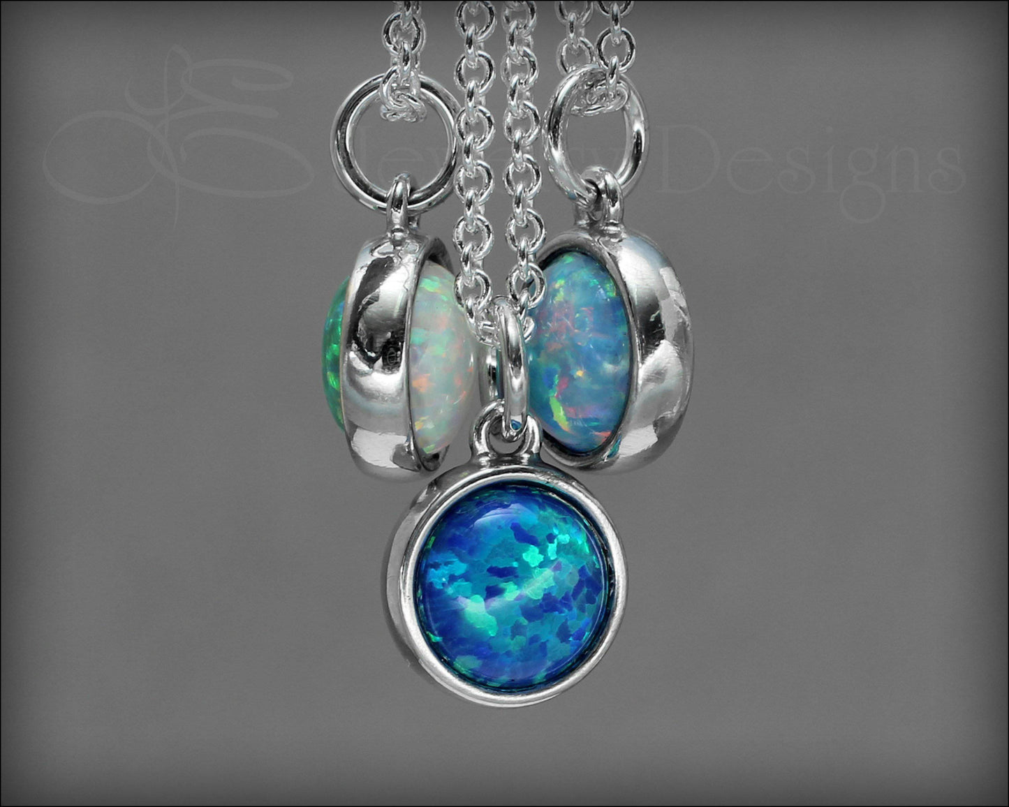 Reversible Opal Necklace (choose 2 colors) - LE Jewelry Designs