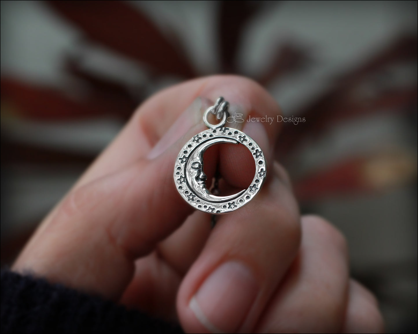 Sterling Silver Moon & Stars Necklace - LE Jewelry Designs