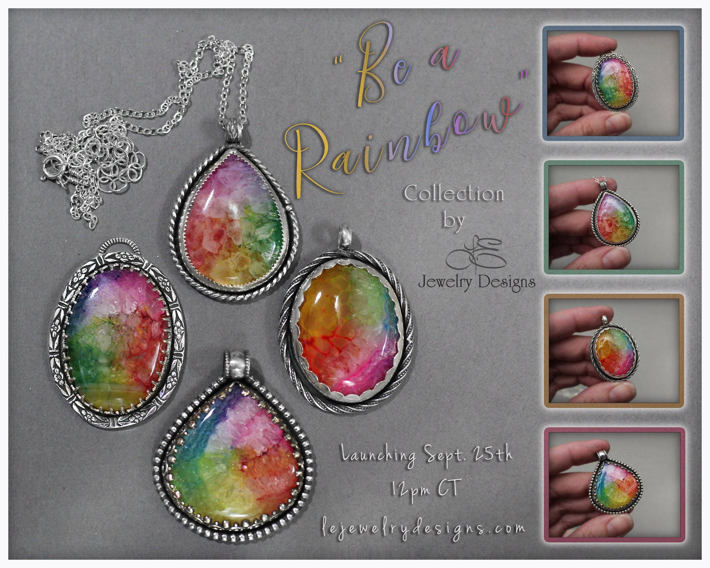 Solar Rainbow Quartz - Necklace #3 - LE Jewelry Designs