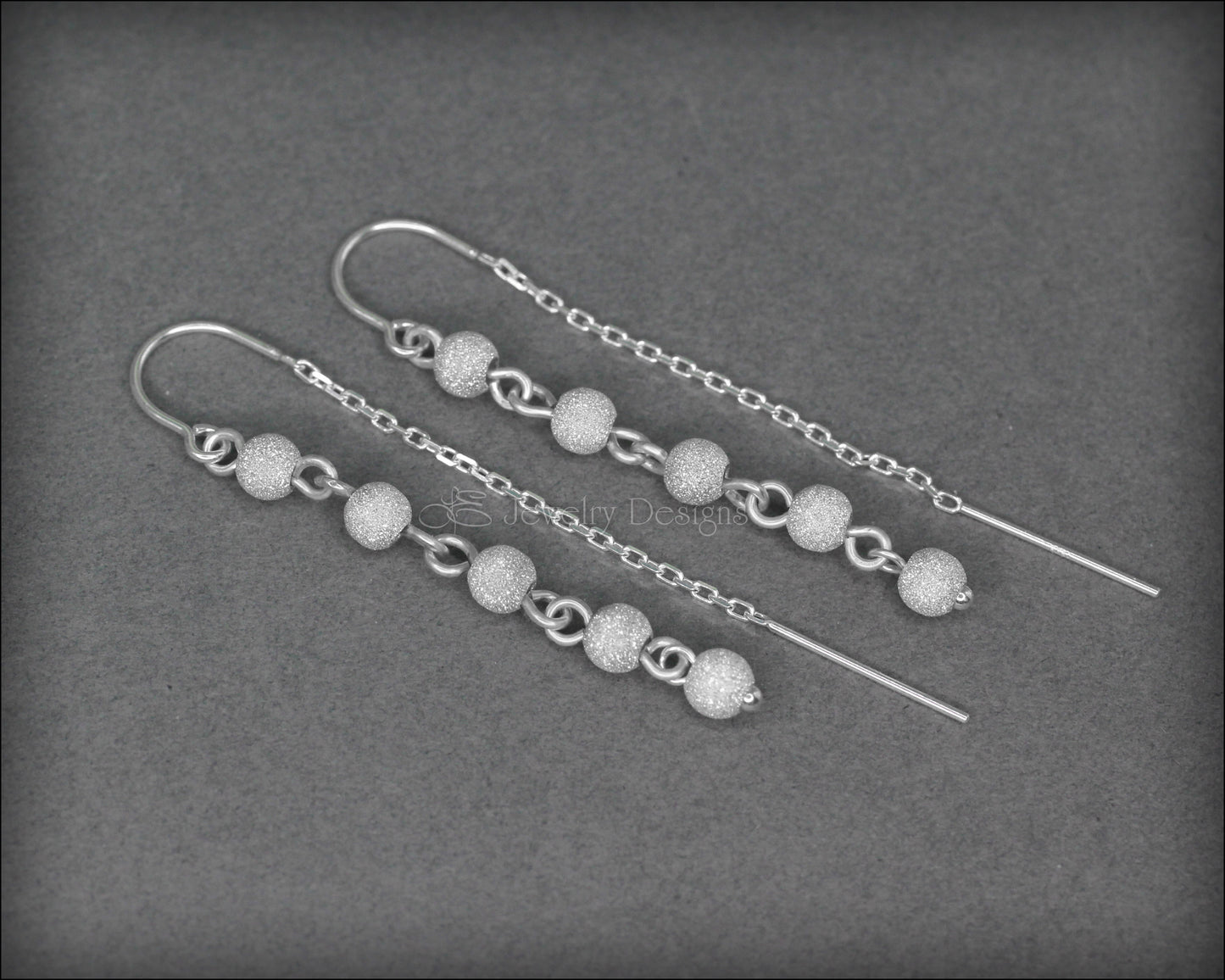 Stardust Threader Earrings (sterling, 14k gold-filled) - LE Jewelry Designs