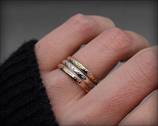 Starry Night Bands - (Sterling, Gold) - LE Jewelry Designs