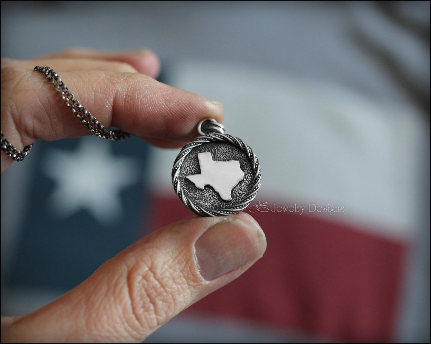 Sterling Texas Medallion Pendant - LE Jewelry Designs