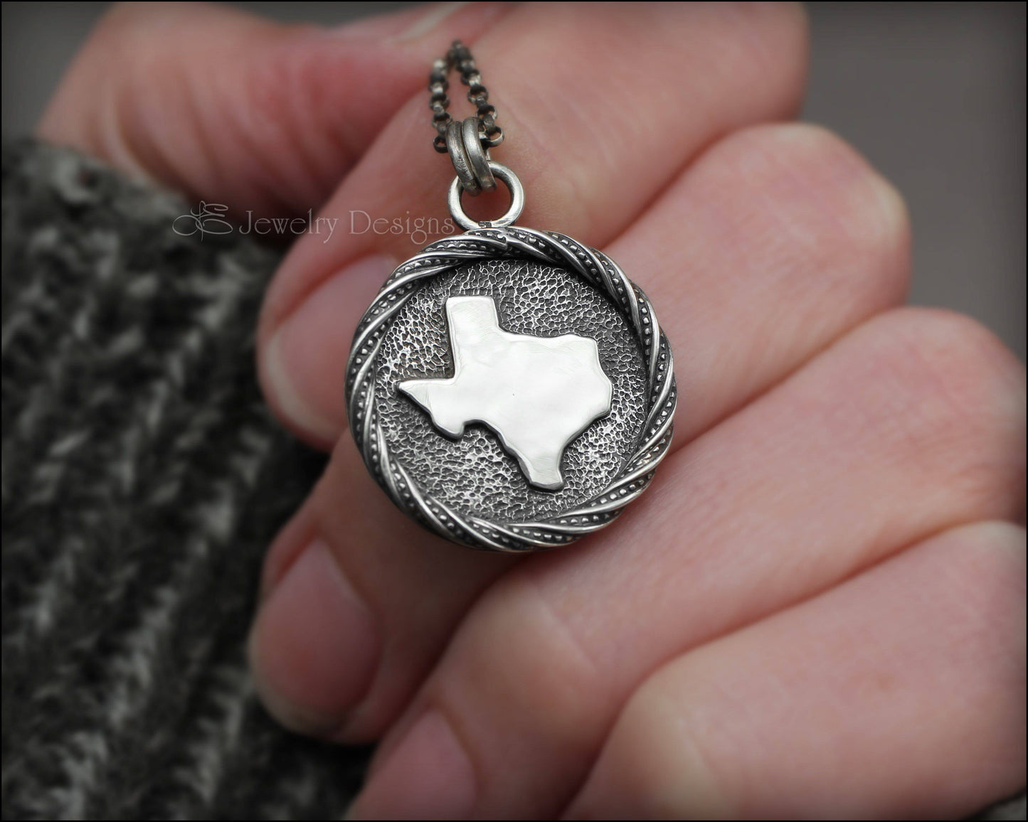 Sterling Texas Medallion Pendant - LE Jewelry Designs