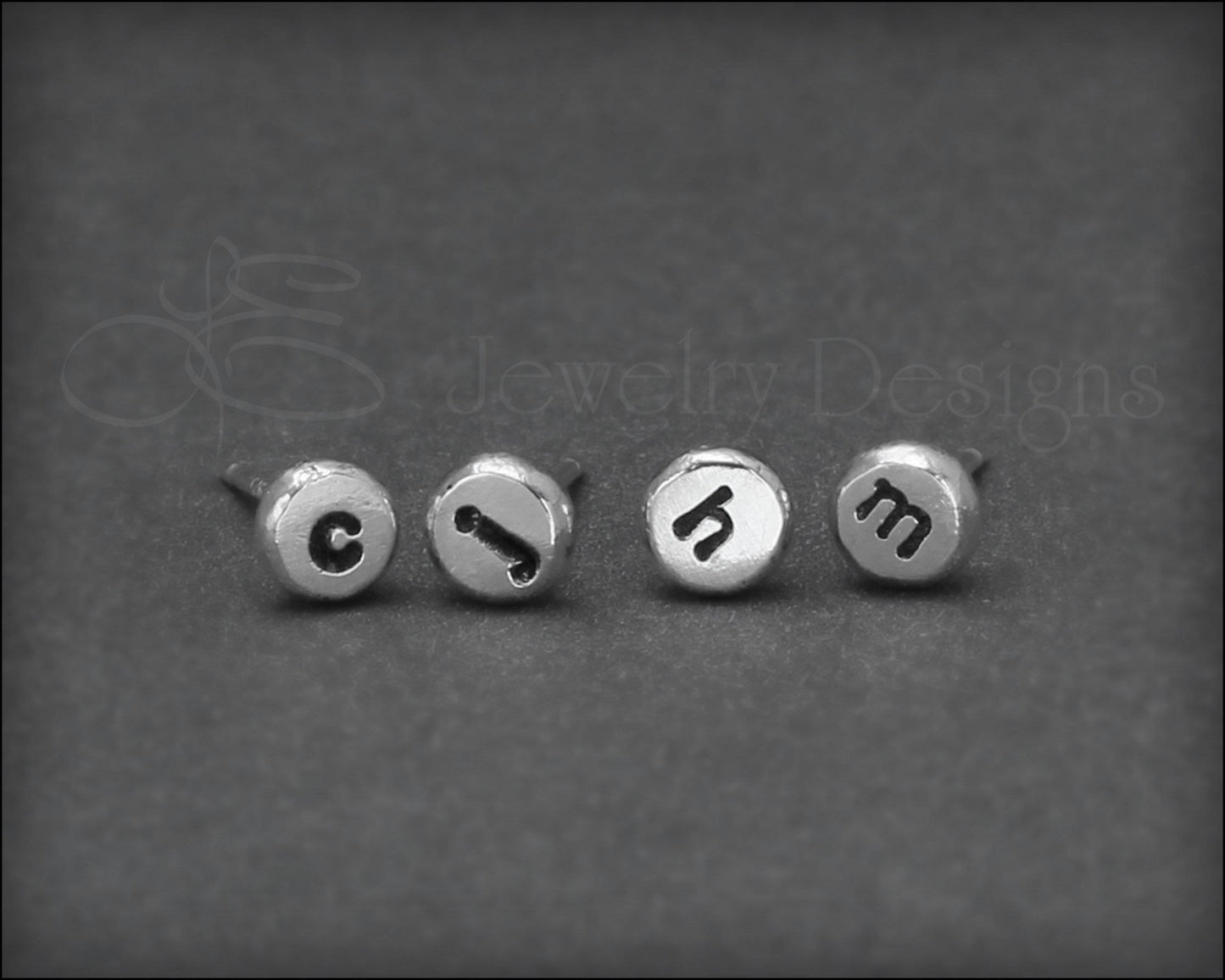 Initial Stud Earrings - LE Jewelry Designs