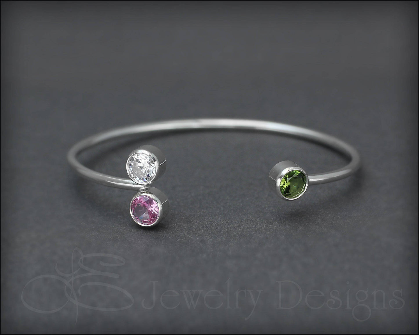 Triple Birthstone Bracelet - LE Jewelry Designs