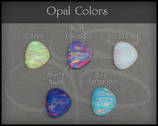 Load image into Gallery viewer, Triangle Opal Necklace - (choose color) - LE Jewelry Designs
