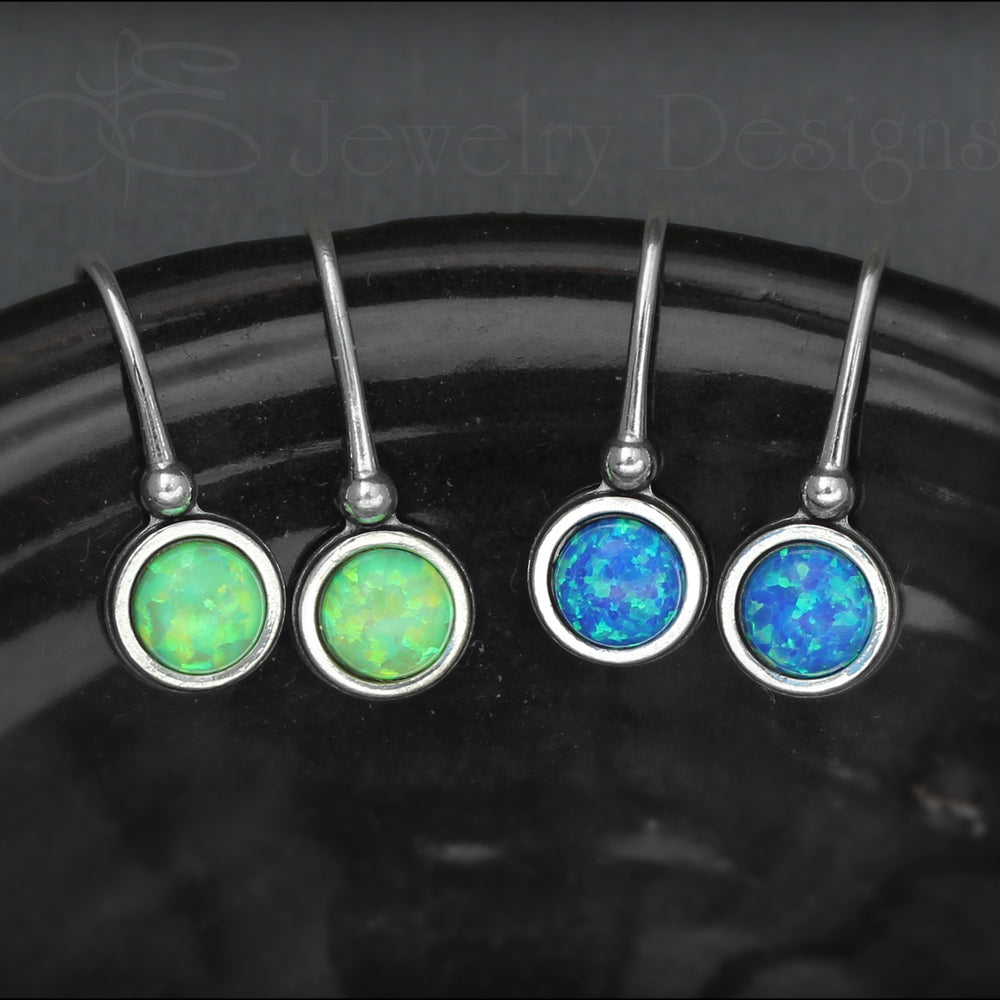 
                  
                    Sterling Silver Opal Drop Earrings - LE Jewelry Designs
                  
                