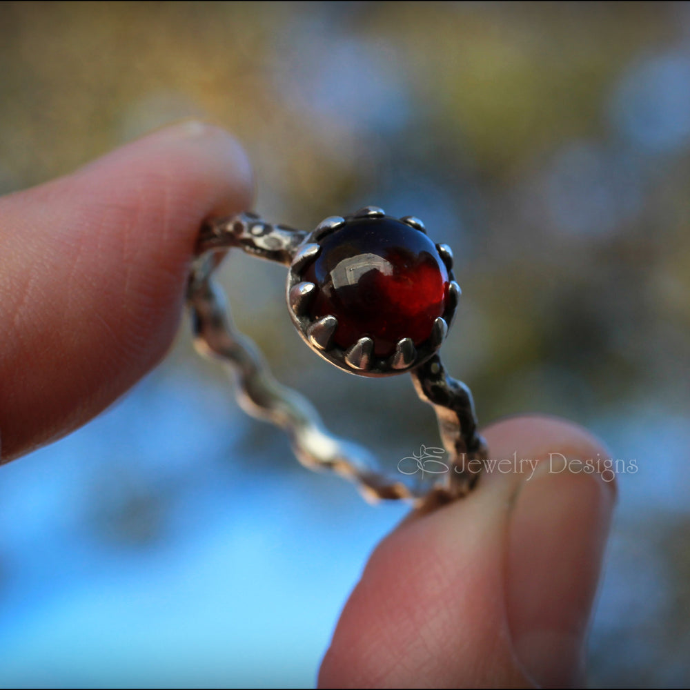 
                  
                    Sterling Wavy Gemstone Ring - (choose stone) - LE Jewelry Designs
                  
                