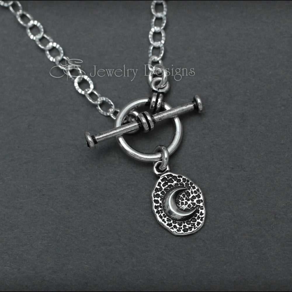 
                  
                    Sterling Coin Charm Toggle Necklace - LE Jewelry Designs
                  
                