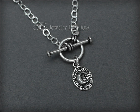 Sterling Coin Charm Toggle Necklace - LE Jewelry Designs