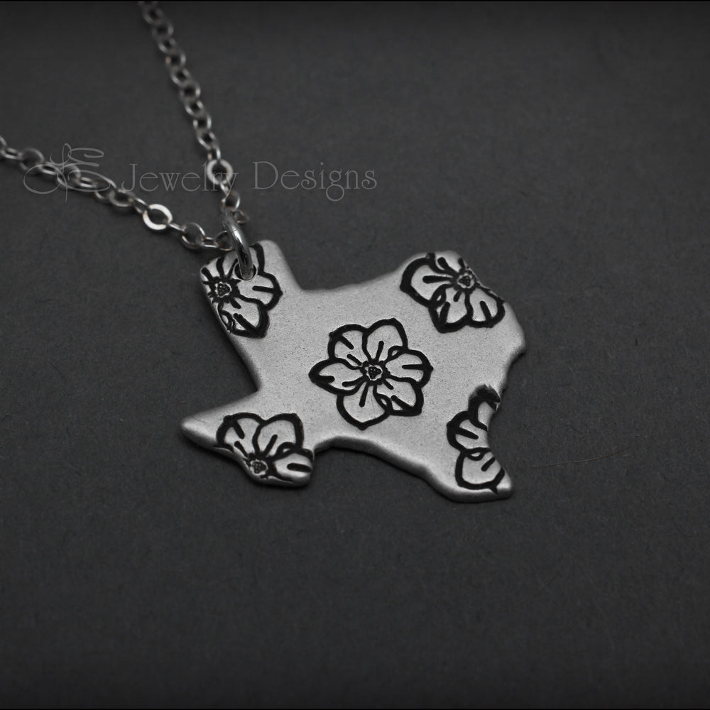 
                  
                    Sterling Texas Birth Flower Necklace - LE Jewelry Designs
                  
                