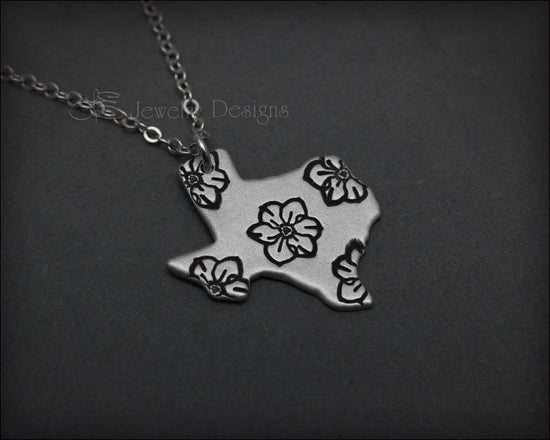 Sterling Texas Birth Flower Necklace - LE Jewelry Designs