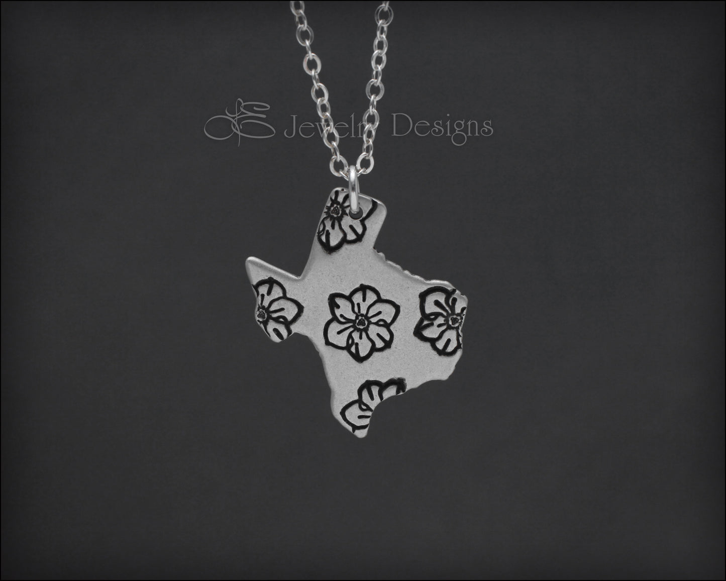 Sterling Texas Birth Flower Necklace - LE Jewelry Designs