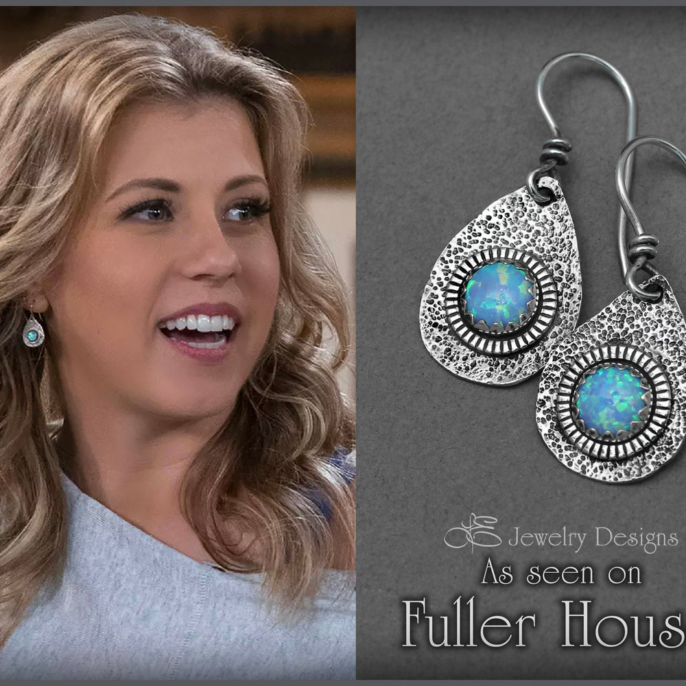 
                  
                    Artisan Opal Teardrop Earrings - (as seen on 'Fuller House') - LE Jewelry Designs
                  
                