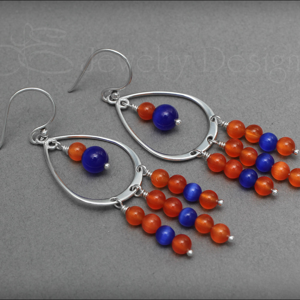
                  
                    Sterling Silver Astros Chandelier Earrings - LE Jewelry Designs
                  
                