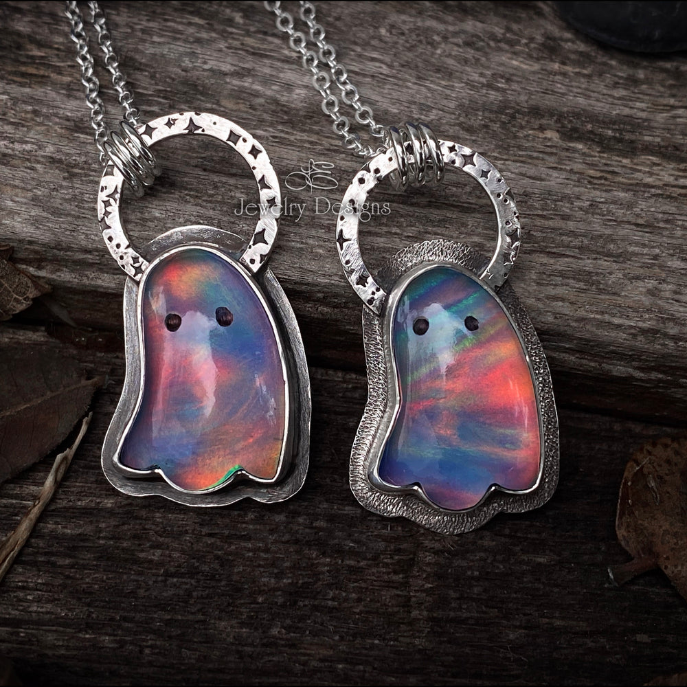 Aurora Opal Ghost Necklace - (RTS) - LE Jewelry Designs