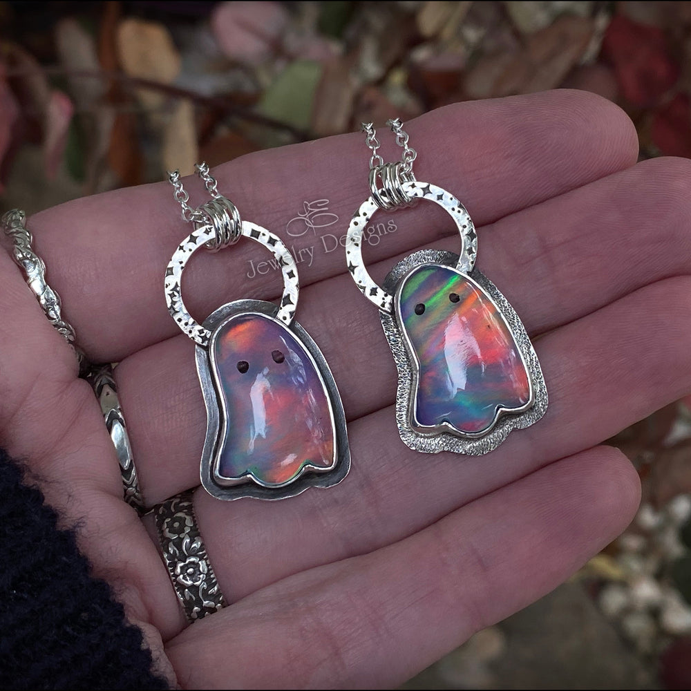Aurora Opal Ghost Necklace - (RTS) - LE Jewelry Designs