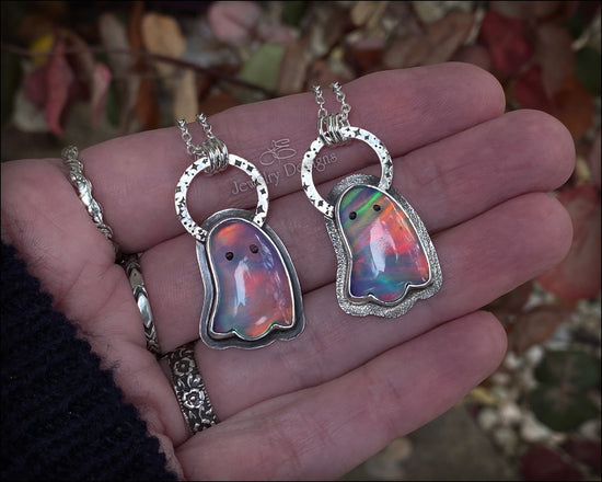 Aurora Opal Ghost Necklace - (RTS) - LE Jewelry Designs