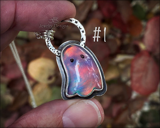 Aurora Opal Ghost Necklace - (RTS) - LE Jewelry Designs