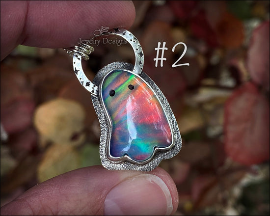 Aurora Opal Ghost Necklace - (RTS) - LE Jewelry Designs