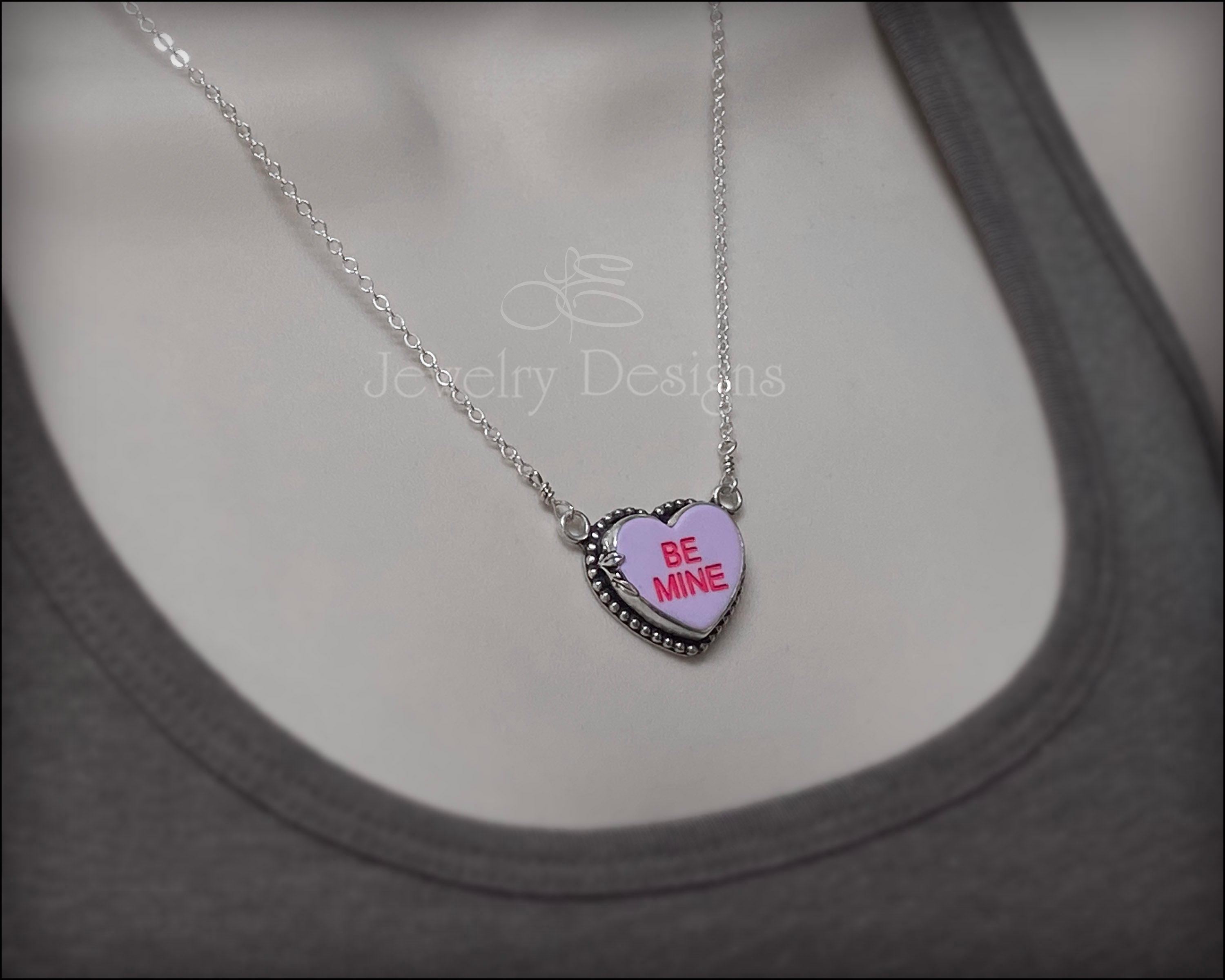 ■ENGBROX■ fairytale beads heart necklace EBNL23041SV Beaded Bubble Heart Necklace - Silver | Bar T Boutique LLC