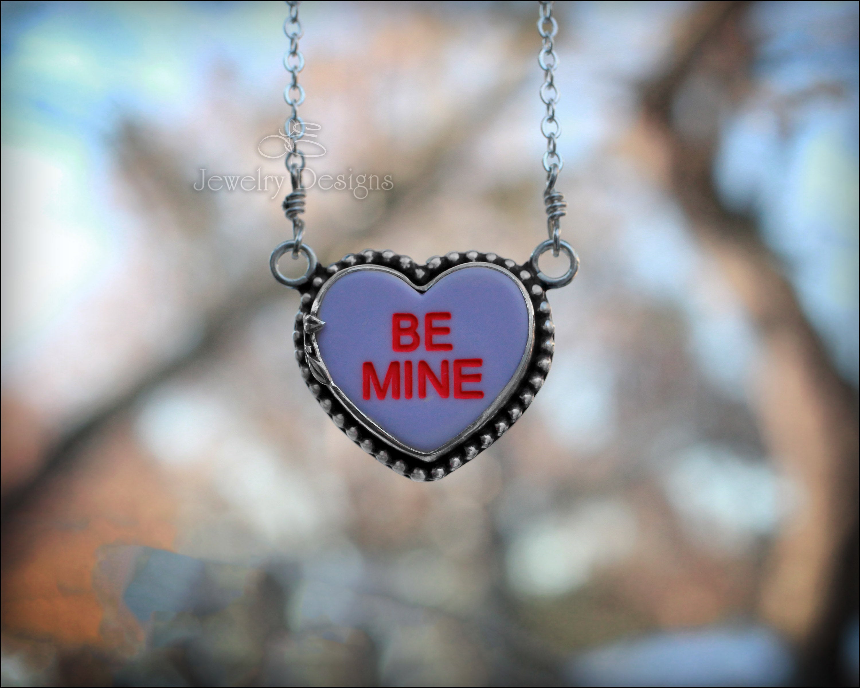 Be Mine' Candy Heart Necklace – LE Jewelry Designs