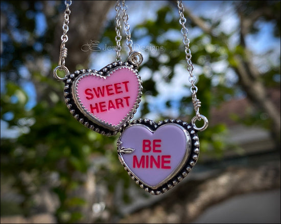 Sterling Candy Heart Necklace - (ready-to-ship) - LE Jewelry Designs