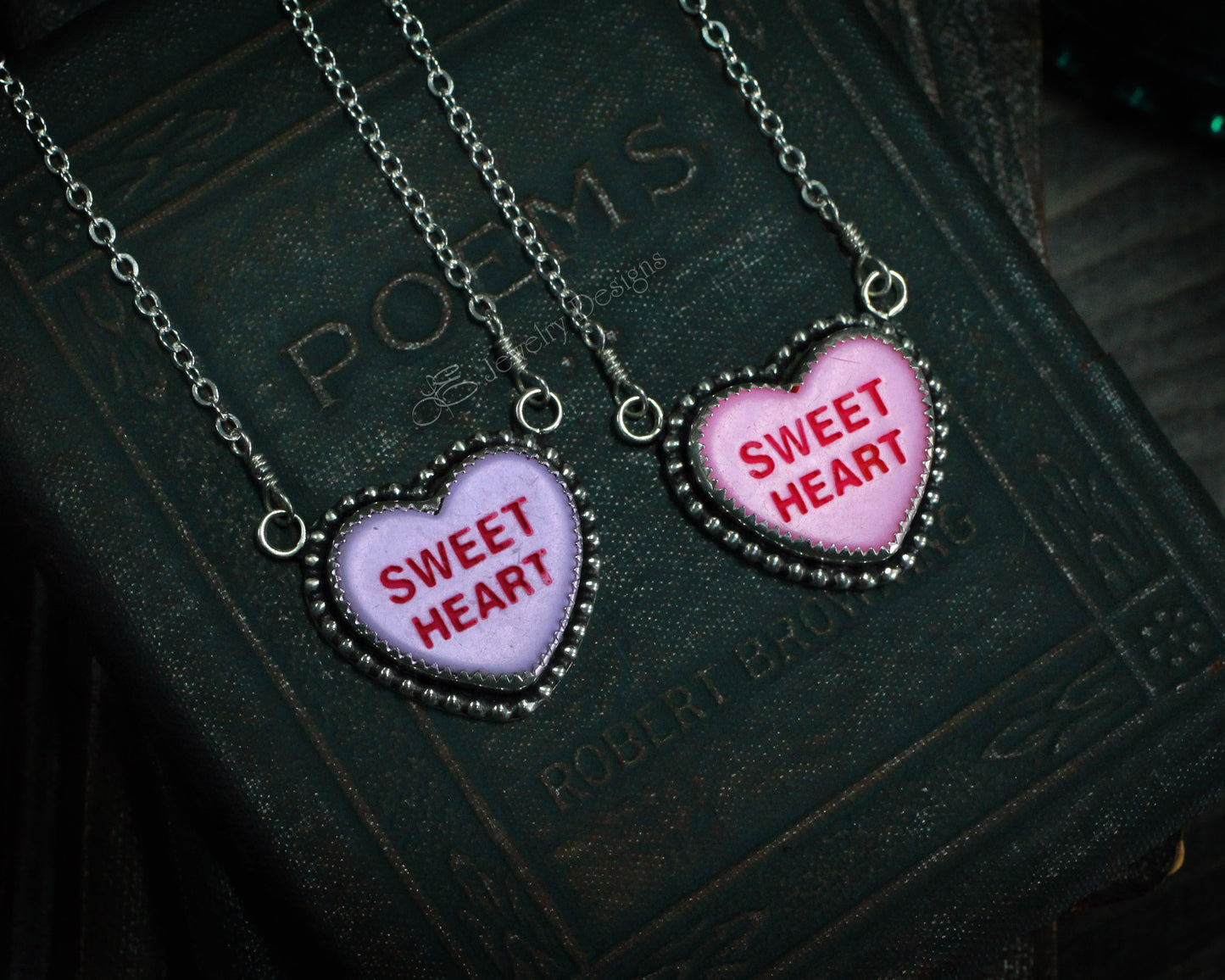 Sterling Candy Heart Necklace - LE Jewelry Designs