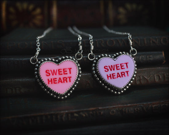 Sterling Candy Heart Necklace - LE Jewelry Designs