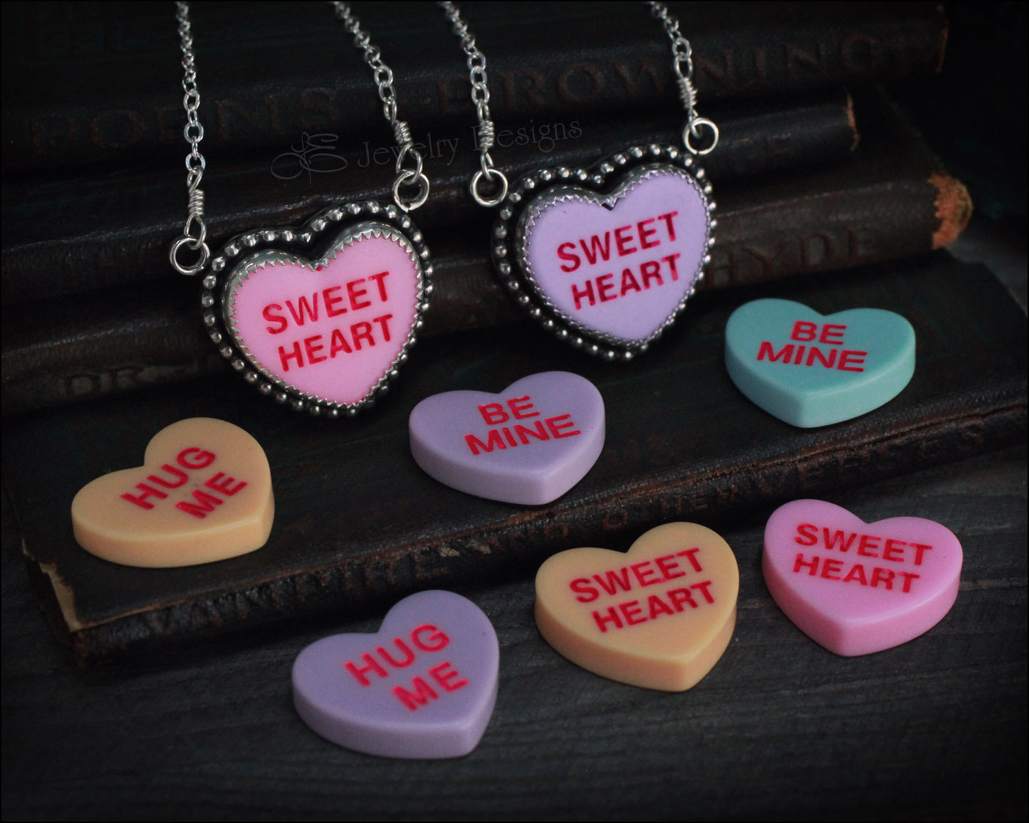 Sterling Candy Heart Necklace - LE Jewelry Designs