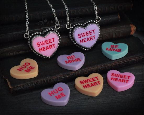 Sterling Candy Heart Necklace