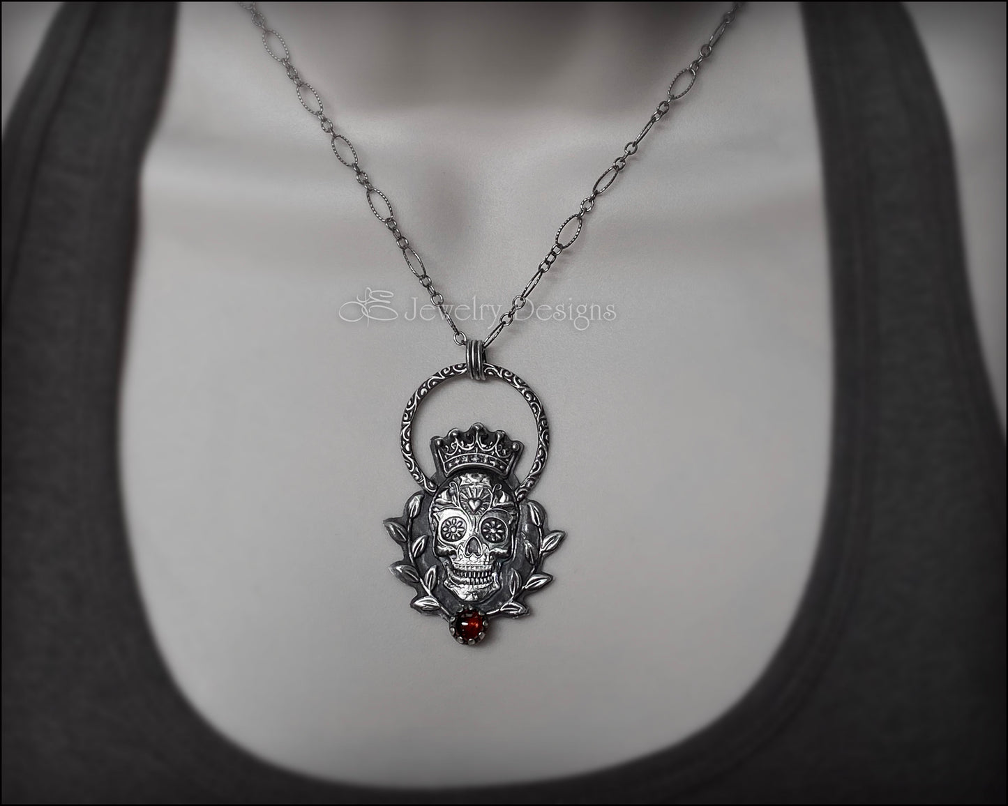 King Sugar Skull Pendant - LE Jewelry Designs