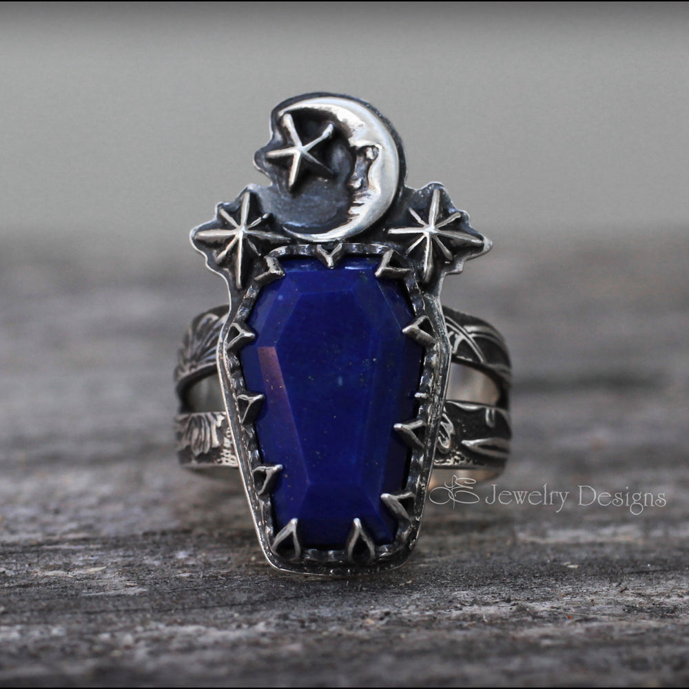 
                  
                    Gothic Sterling Coffin Ring - (RTS) - LE Jewelry Designs
                  
                