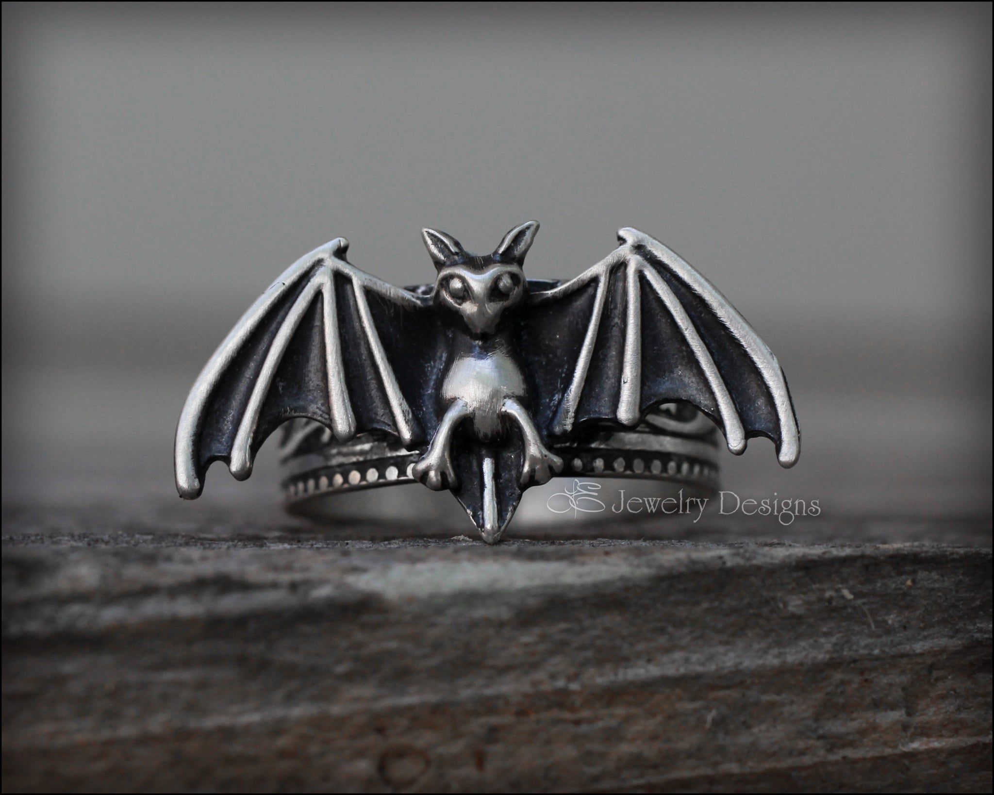Sterling Gothic Bat Ring – LE Jewelry Designs