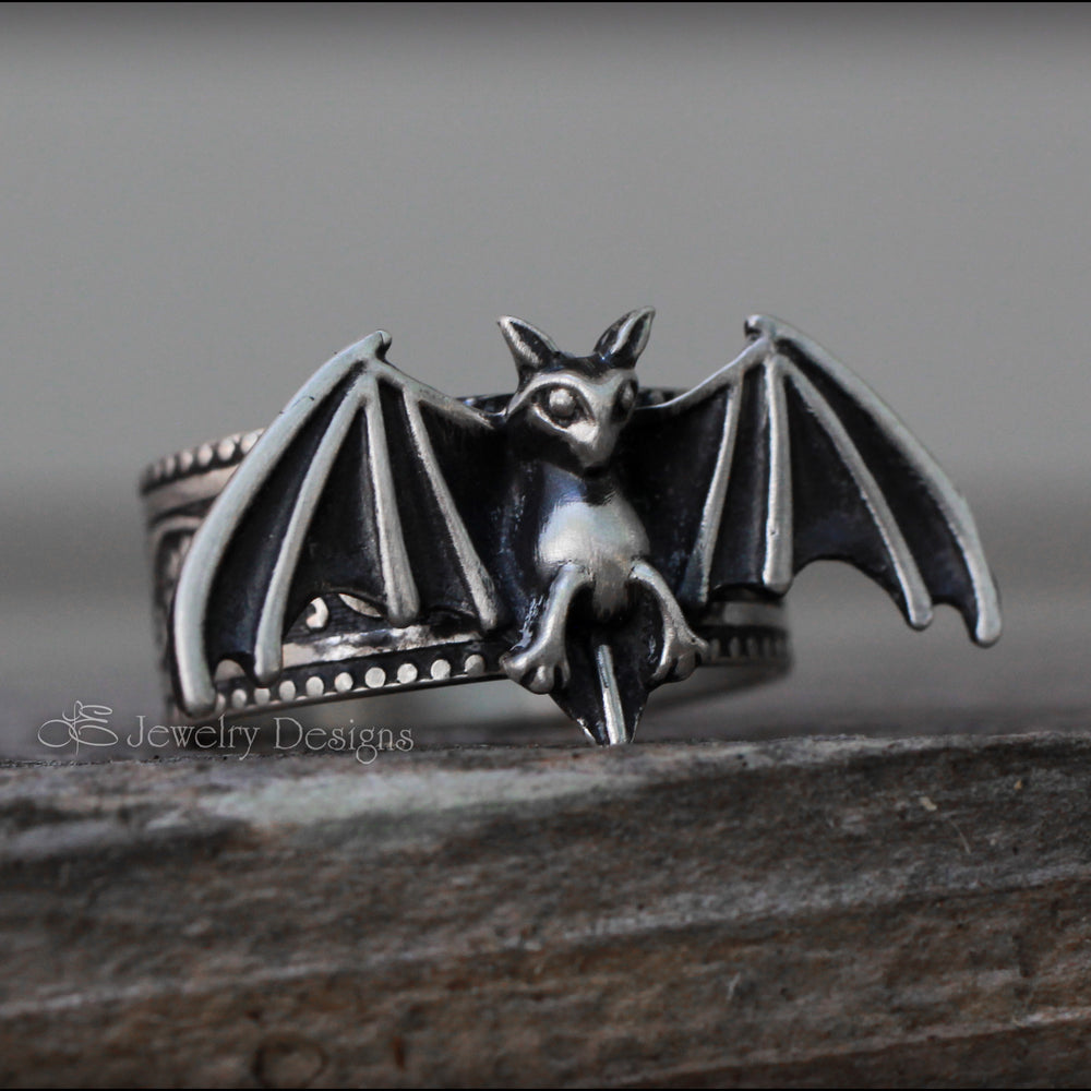 
                  
                    Sterling Gothic Bat Ring - LE Jewelry Designs
                  
                