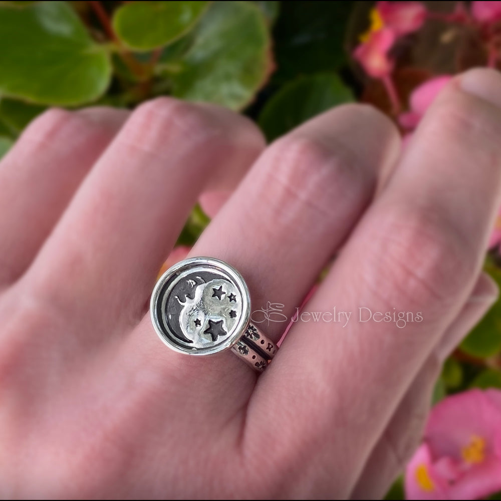 
                  
                    Size 9 - Sterling Man In The Moon Ring - LE Jewelry Designs
                  
                